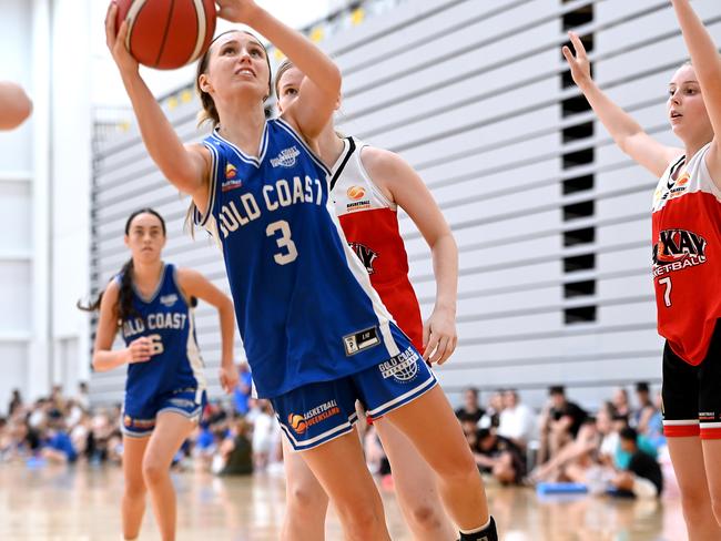 Gold Coast V Mackay Div 1 Basketball QLD U18 State Championships 2024 grand finals. Sunday January 14, 2024. Picture, John Gass