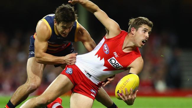 The Suns are preparing to make a big play for Sydney defender Jake Lloyd. Picture: Getty Images