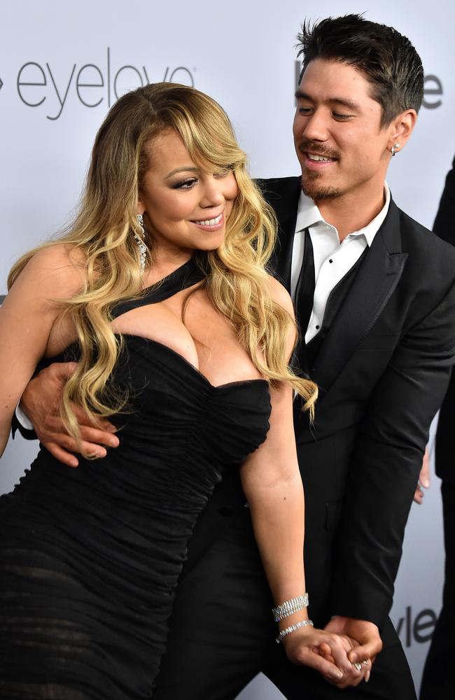 Carey and her latest beau, dancer Bryan Tanaka. Picture: Frazer Harrison/Getty Images