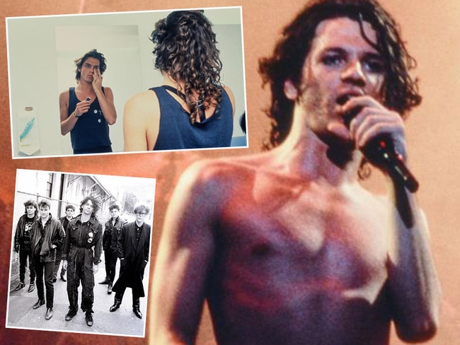 Late INXS frontman Michael Hutchence, and the band, in their prime. Pictures: Supplied