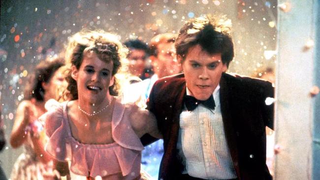 A young Kevin Bacon with Lori Singer in the 1984 movie Footloose. Picture: Supplied
