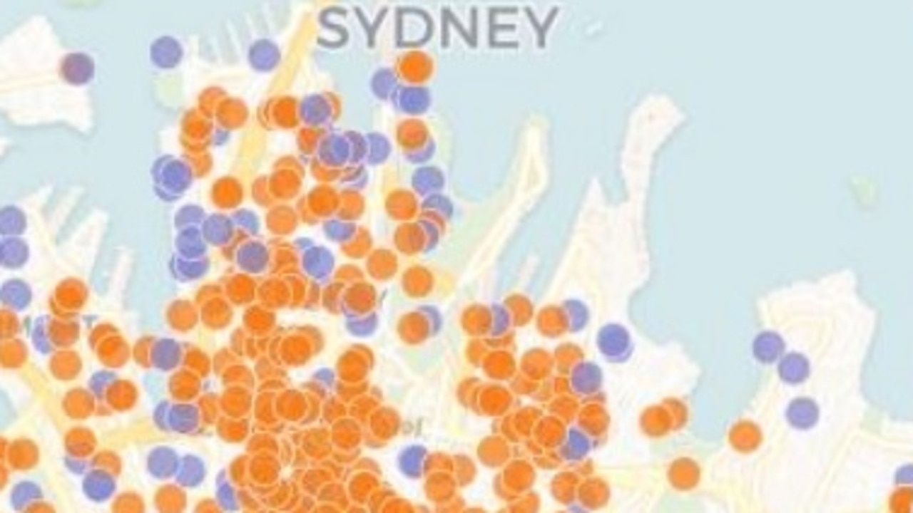 Sydney Sexual Assault Map Of Places Where Women Are Most Harassed Herald Sun 