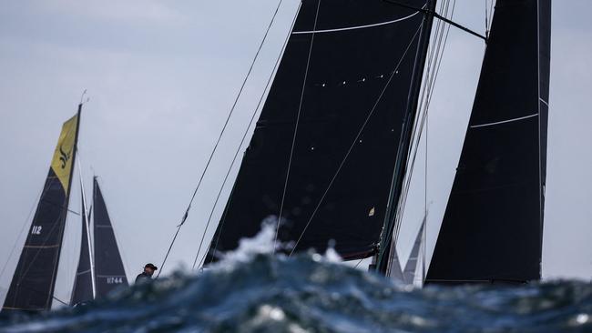 A fleet of 103 yachts started the race on Boxing Day.