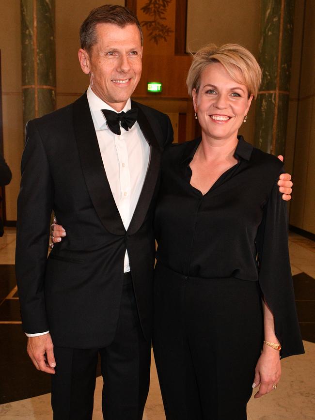 Michael Coutts-Trotter and his wife, Tanya Plibersek. Picture: AAP