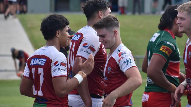 Meninga Cup semi-final action between the Redcliffe Dolphins and Wynnum-Manly Seagulls. Saturday April 15, 2023.