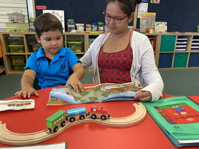 The new backpack literacy program at Bororen State School aims to boost early childhood literacy