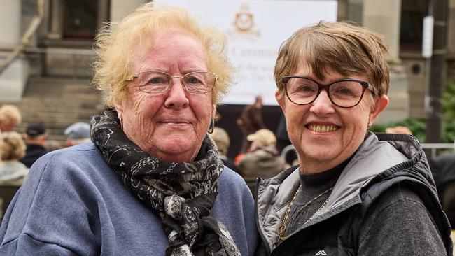 At Parliament House in North Terrace, people witnessed the proclamation of King Charles III. Picture: Matt Loxton