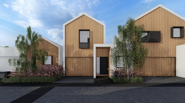 Concept plans for a 33-home development in Highton.