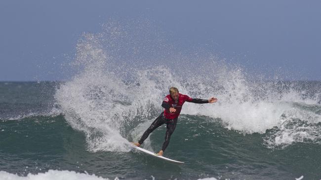 Carl ‘Killer’ Wright is a team rider with Island Surfboards and international rider from Smiths Beach. Picture: Surfing Victoria / Robertson