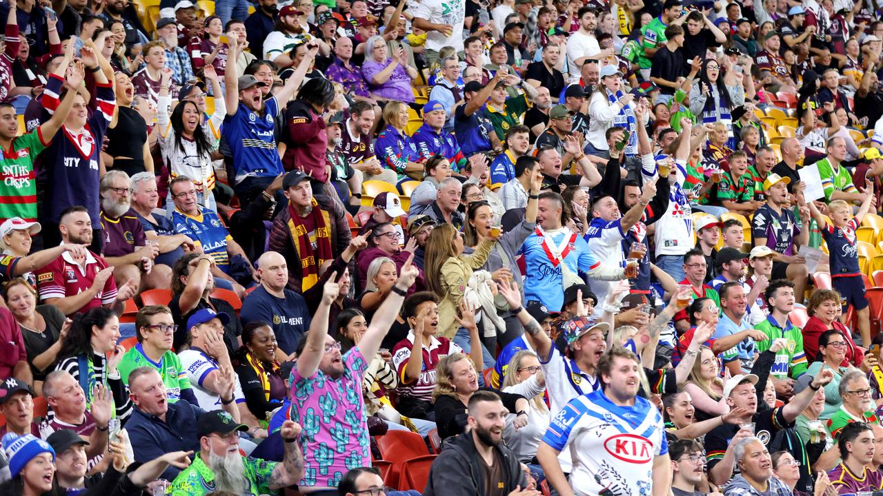 Crowd at Suncorp Stadium for Magic Round. Photo: Steve Pohlner