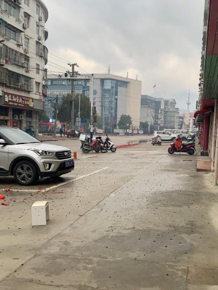 Anhui Province, China. Streets are deserted during New Year celebrations when lockdowns were in place. Supplied.