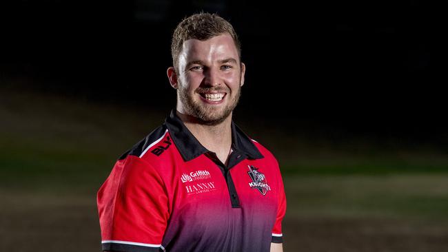 Griffith University-College Knights team of the decade reunion photo. Jaye Paton. Picture: Jerad Williams