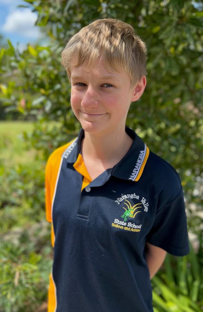 Arne Lemmer, Narangba Valley State School Captain, Picture: Contributed