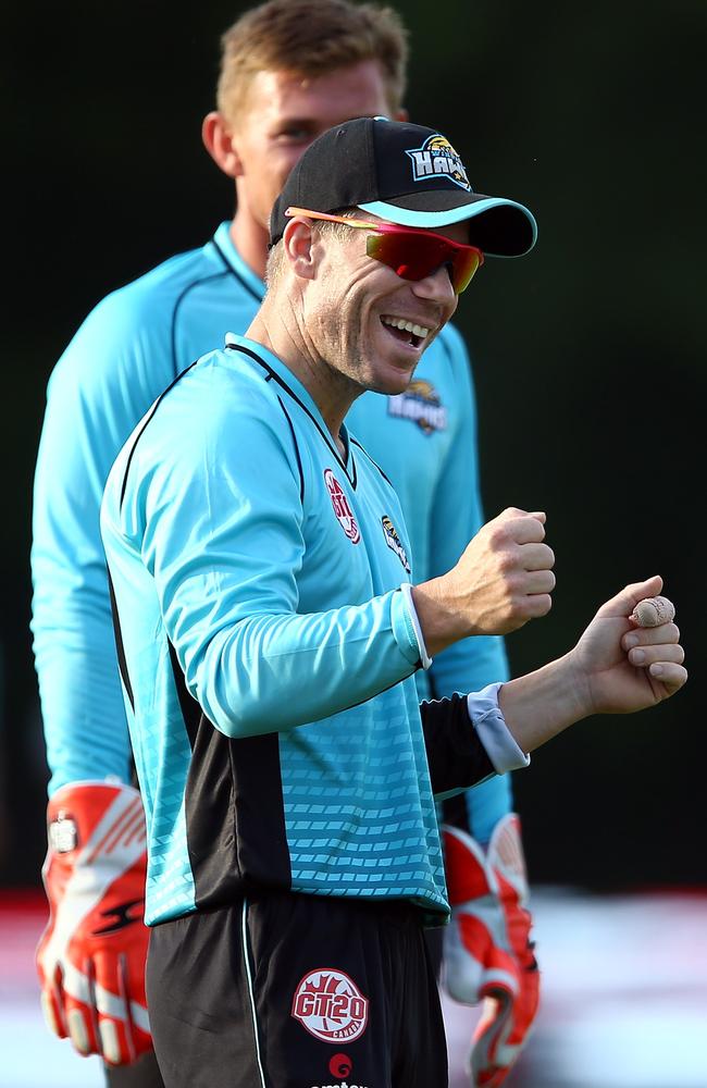 The former Aussie star is obviously happy to be back. Picture: Getty.