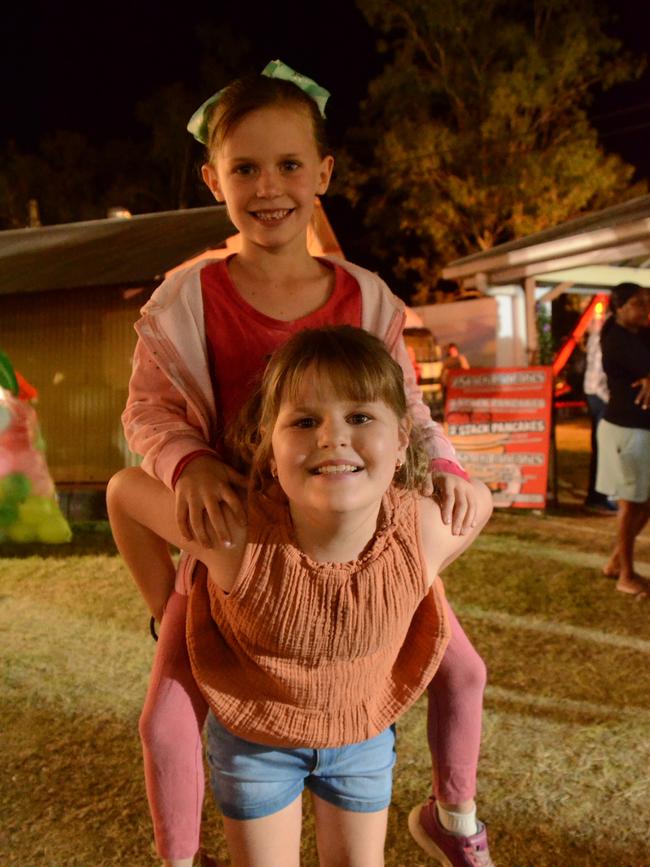 Cousins Madelyn and Charlie Eddy at the Charters Towers Show. Picture: Trudy Brown