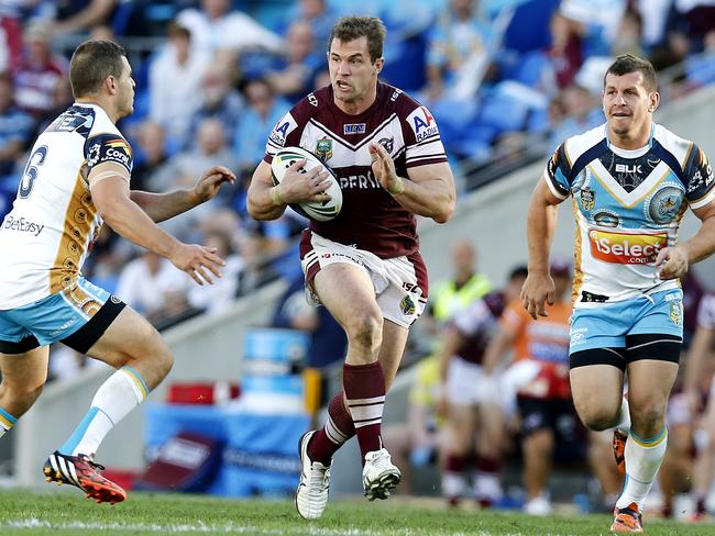 Brenton Lawrence is returning to the Manly pack after a lost 2015. Picture: Jerad Williams