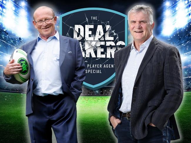 Phil Rothfield and former Super League boss John Ribot (right) have had plenty of dealings with player agents.