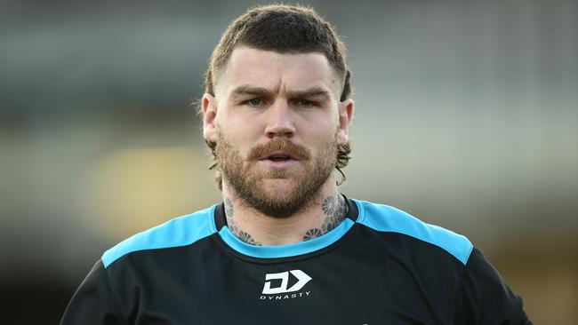 Cronulla Sharks player Josh Dugan was charged with breaching Covid-19 laws. Picture: Jason McCawley/Getty Images