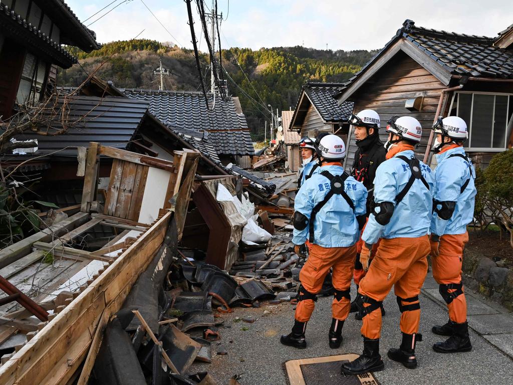 At least 55 people are dead following the severe earthquake. Picture: AFP