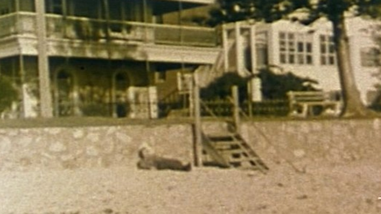 The Somerton Man on Somerton Beach.