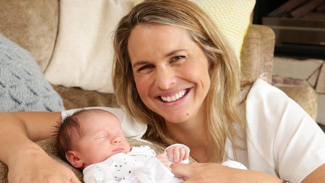 Libby Trickett with her baby Poppy in 2015.