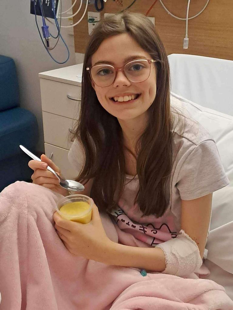 Claire Carson is 13 years old and has been recently diagnosed with leukaemia. Picture: Supplied by family