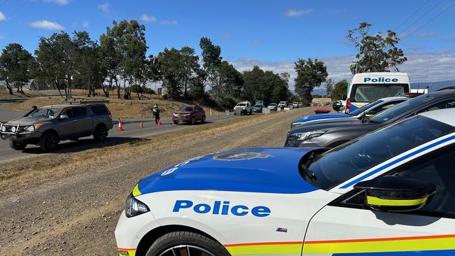 Party in the Paddock traffic operations on Monday, February 10. Picture: Tasmania Police