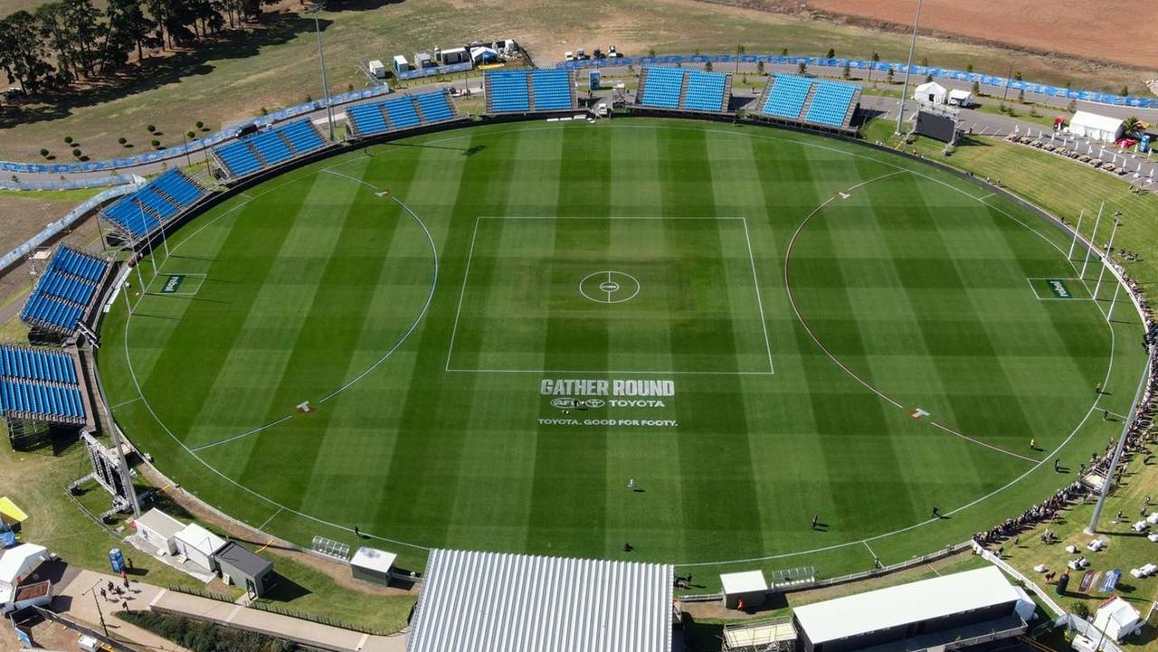 Mt Barker oval before it hosted a Gather Round game. Picture: Supplied