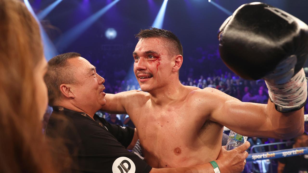 Boris Tszyu (left) has always been in his grandson’s corner. (Photo by Cameron Spencer/Getty Images)