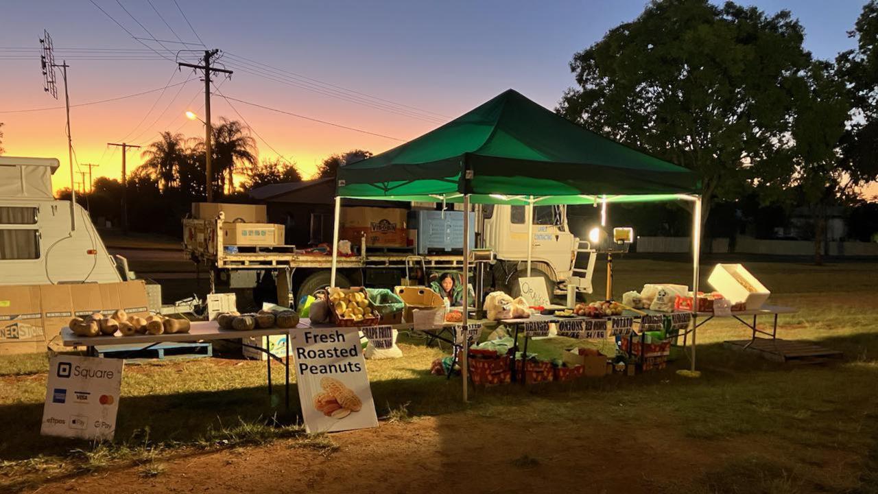 Mitre 10 Kingaroy offered their carpark to Lane's Fresh Produce.