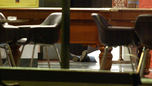 The image of the body of crime patriarch Lewis Moran lying on the floor inside the Brunswick Club Hotel - where he was gunned down on March 31, 2004 - summed up the brazen brutality of Melbourne’s gangland war, which had already claimed the lives of multiple members of Melbourne’s underworld.