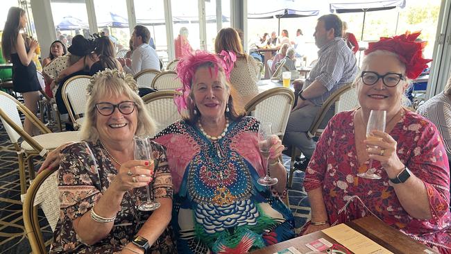 Maria Abbott, Sellie McKell and Helen Tonkin (left to right) at the Ivory Tavern, Tweed Heads, on Melbourne Cup Day. Picture: David Bonaddio