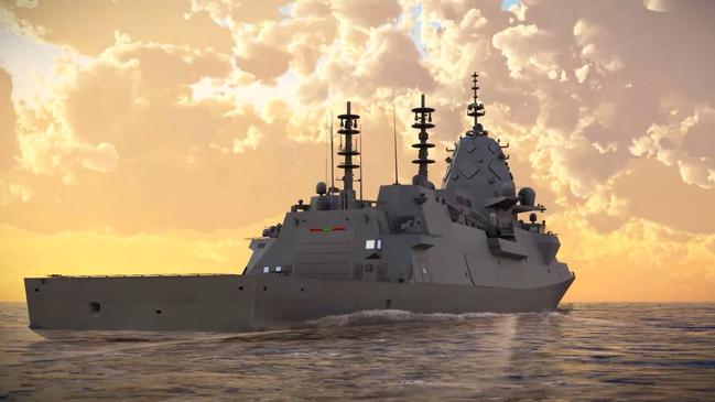 Evolved Hunter Class design for guided missile frigate. Picture: BAE Systems Australia