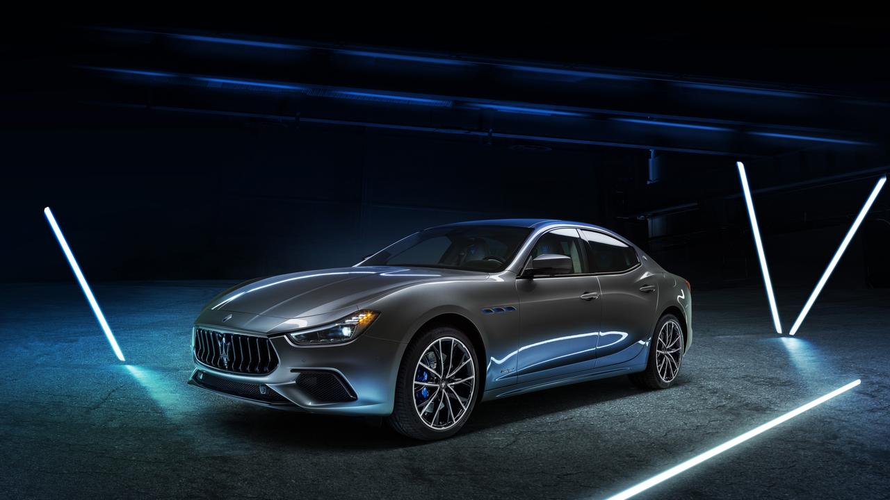 Maserati’s Ghibli Hybrid replaces its diesel sedan.