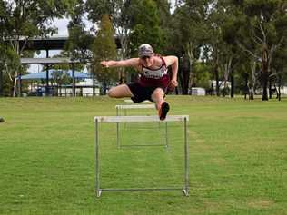 SYDNEY BOUND: Harry Coman ran a personal best time to book his place at the Australian Junior Athletic Championships. Coman, 15, will compete in the under-17 110m hurdles in Sydney this week. Picture: Sam Flanagan