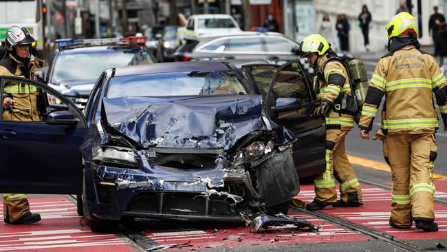 Victoria Police projections show the state is likely to surpass 300 road deaths. Picture: Ian Currie