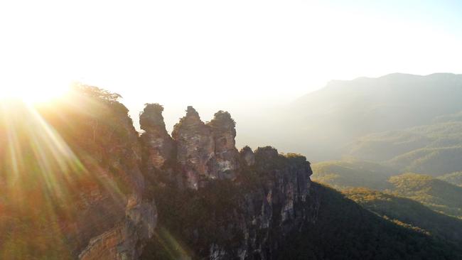 The Blue Mountains is home to indigenous sites like Three Sisters in Katoomba.