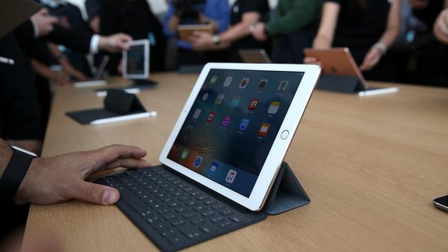 The new 9.7-inch iPad Pro will sweep you off your feet. Picture: Justin Sullivan/Gett/AFP