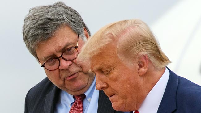 ‘To date, we have not seen fraud on a scale that could have effected a different outcome in the election’: US Attorney-General William Barr. Picture: AFP