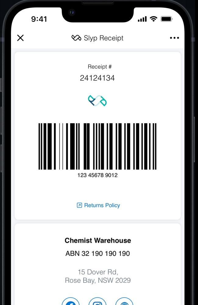 Paper receipts could be a thing of the past with Slyp Smart Receipts that send consumers their receipts via SMS and/or the NAB banking app.