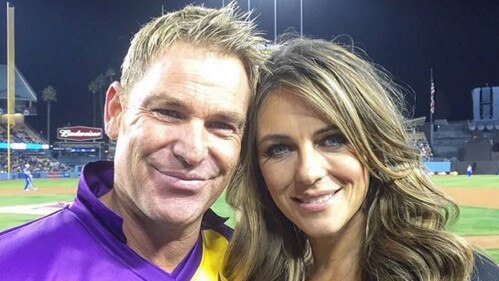 Shane Warne has opened up on his relationship with actor Liz Hurley.