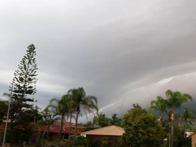 A severe thunderstorm lashed the Gold Coast and northern New South Wales this afternoon and into the evening. While the rain and hail sent most people diving and running for cover, some budding photographers snapped away at the dark cloud formations. This photo was taken by Chris O’Hanlon