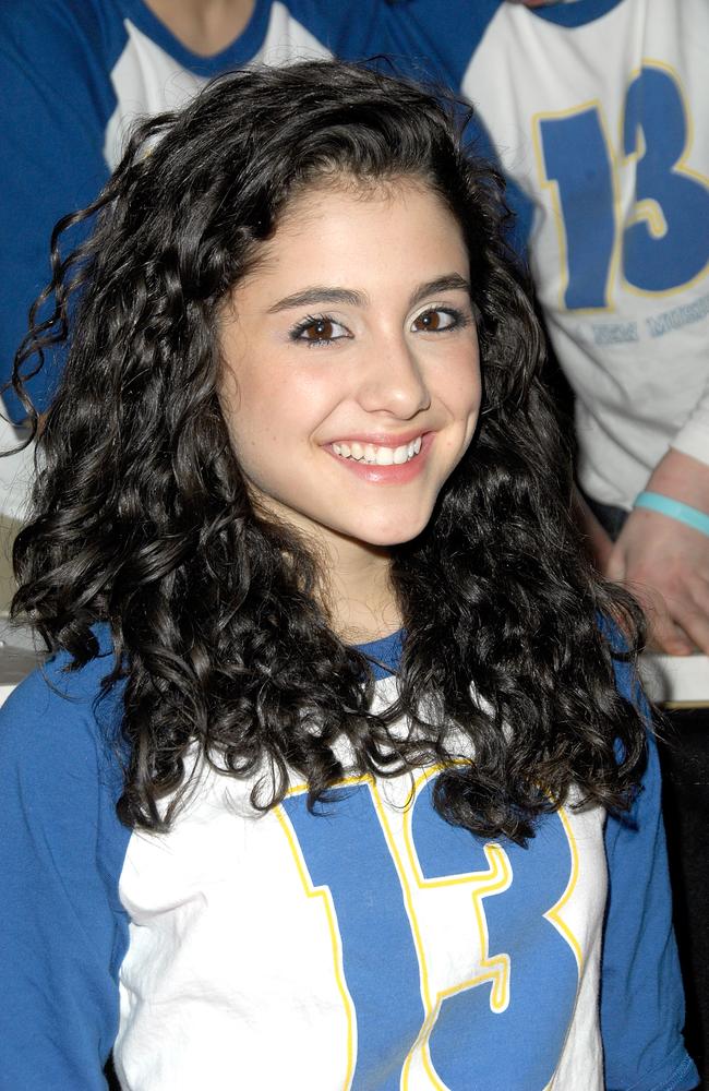 Ariana Grande came into the public eye at a young age when she was cast in the Nickelodeon television show Victorious. She’s seen here during a visit to Planet Hollywood Times Square on October 30, 2008. Picture: Getty Images