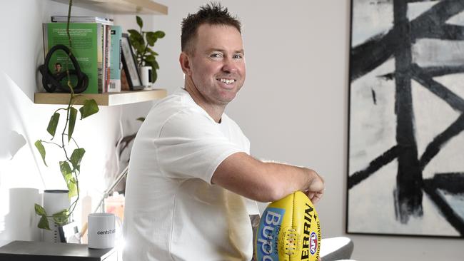 Former AFL player Jason Gram co-founded a rounding business. Picture: Andrew Henshaw