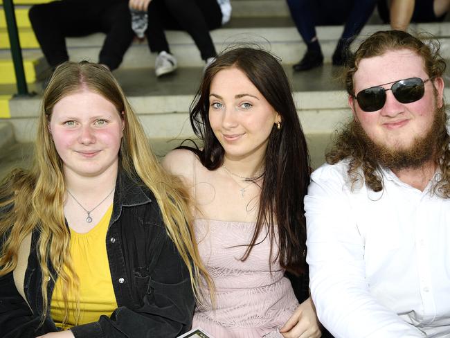 Erin Spence, Ebony Staples and Alex Potts at the 2024 Seymour Cup. Picture: Andrew Batsch