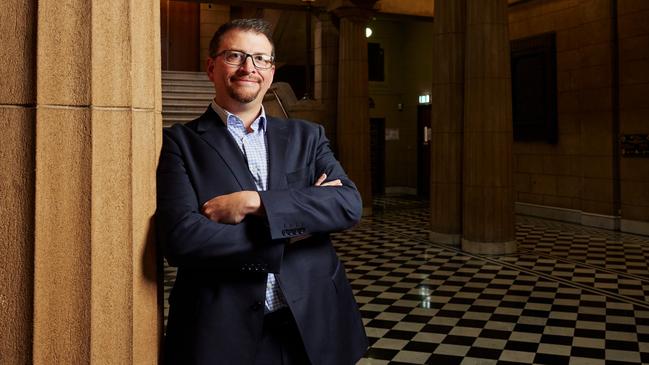 TIP Group head of wealth and investment Michael Baragwanath at Freemasons Hall on North Tce, Adelaide. Picture: Supplied by TIP Group