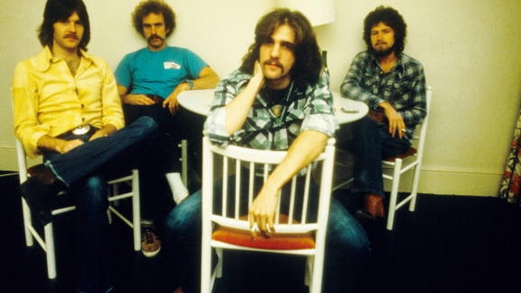 Randy Meisner, Bernie Leadon, Glenn Frey and Don Henley of The Eagles in London in 1973. Picture: Gijsbert Hanekroot/Redferns