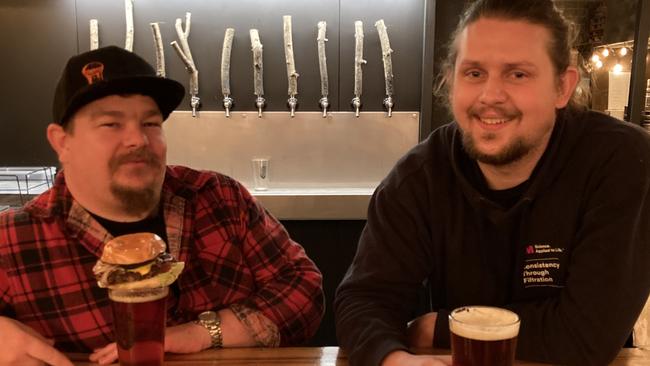 Owners of Boozy Burgers Nathan West and Jacob Newman are thrilled with their collaboration.