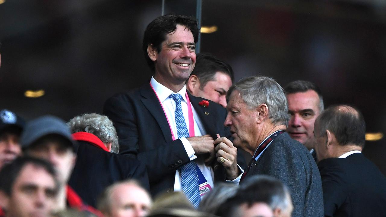 AFL CEO Gillon McLachlan is hoping for a bigger crowd at the MCG.