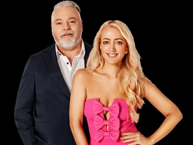 Henderson with her radio co-host Kyle Sandilands.